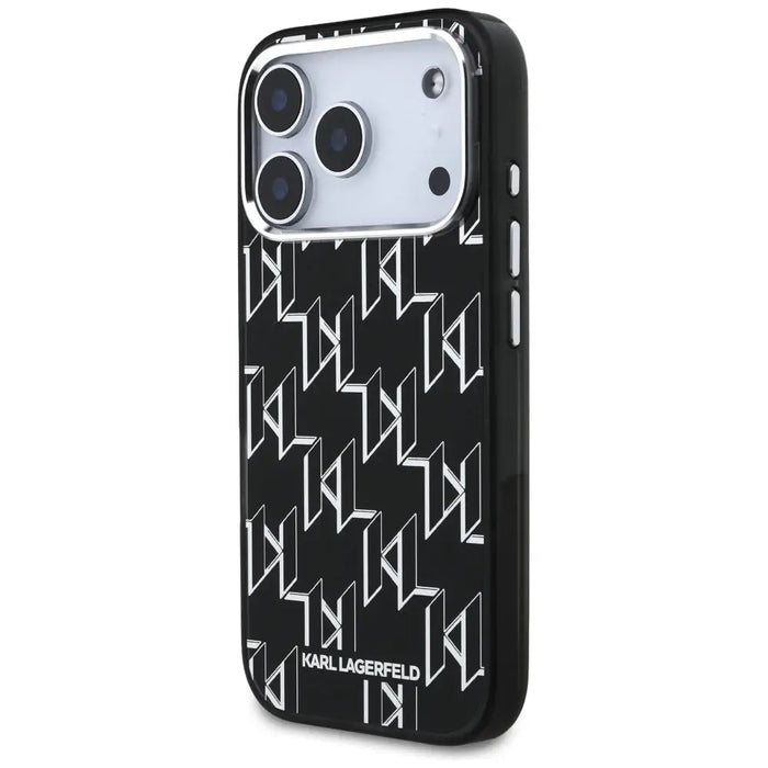 Karl Lagerfeld IML KL Monogram MagSafe Case for iPhone 17 Pro - Black - Cell phone cases and covers<<<HurtelXML