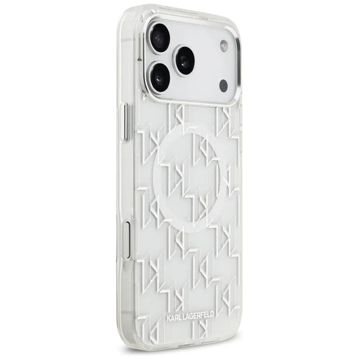 Karl Lagerfeld IML KL Monogram MagSafe Case for iPhone 17 Pro Max - White - Cell phone cases and covers<<<HurtelXML
