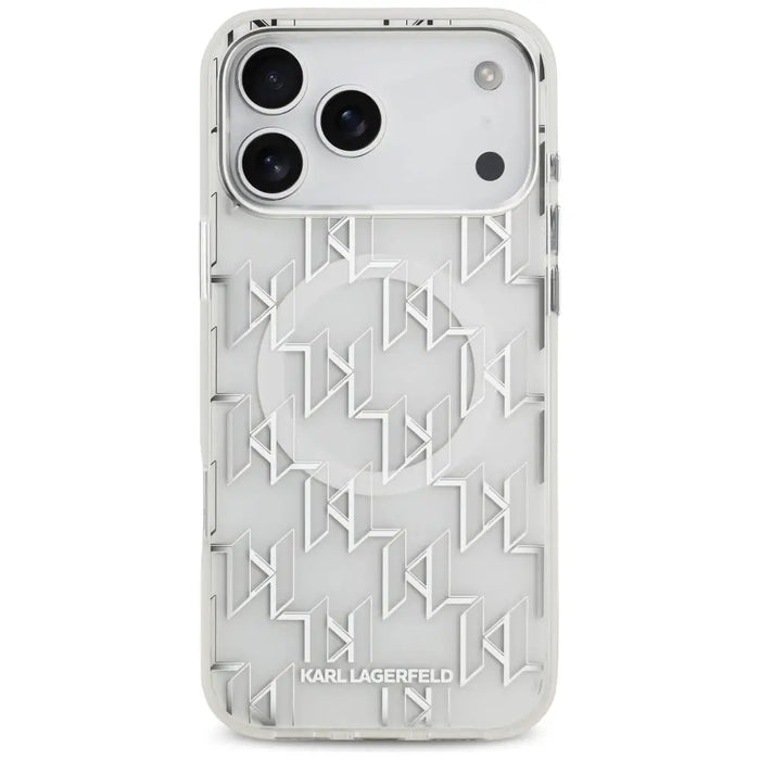 Karl Lagerfeld IML KL Monogram MagSafe Case for iPhone 17 Pro Max - White - Cell phone cases and covers<<<HurtelXML