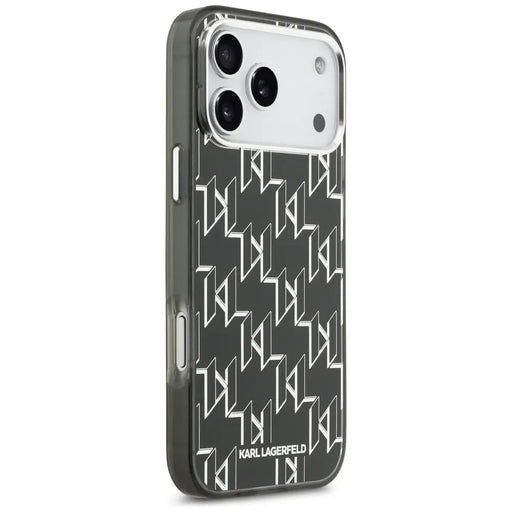 Karl Lagerfeld IML KL Monogram MagSafe Case for iPhone 17 Pro Max - Black - Cell phone cases and covers<<<HurtelXML