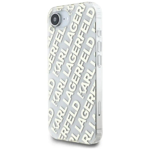 Karl Lagerfeld IML Repeat Logo iPhone 16e Case - Gold - Cell phone cases and covers<<<HurtelXML