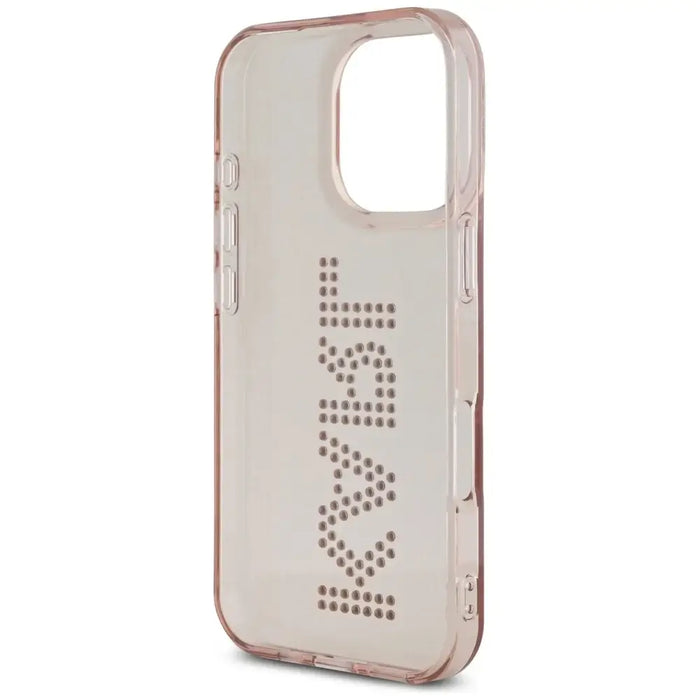 Karl Lagerfeld IML Rhinestones Logo iPhone 16 Pro Case - Pink - Cell phone cases and covers<<<HurtelXML