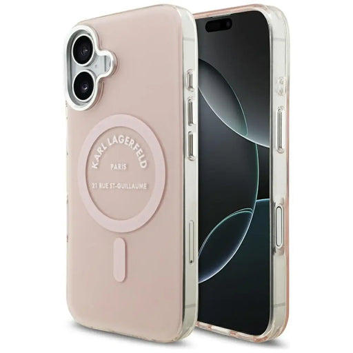 Karl Lagerfeld IML Karl RSG Logo MagSafe Case for iPhone 17 - Pink - Cell phone cases and covers<<<HurtelXML