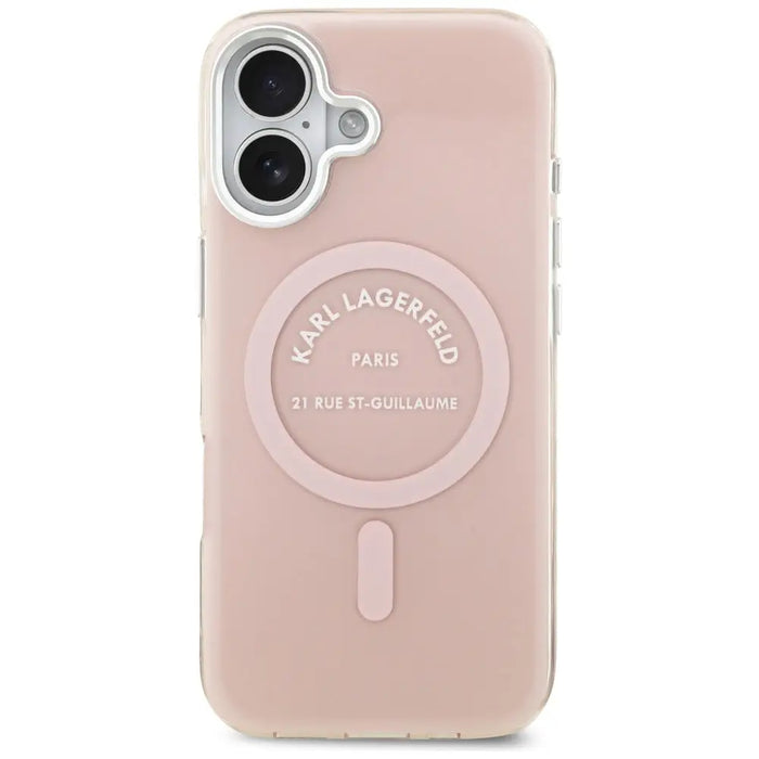 Karl Lagerfeld IML Karl RSG Logo MagSafe Case for iPhone 17 - Pink - Cell phone cases and covers<<<HurtelXML