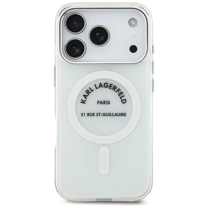 Karl Lagerfeld IML Karl RSG Logo MagSafe Case for iPhone 17 Pro - Transparent - Cell phone cases and covers<<<HurtelXML