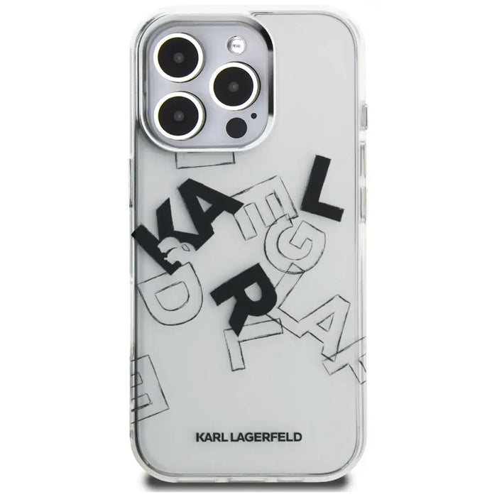 Karl Lagerfeld IML Sketched Graphic Case for iPhone 16 Pro - Clear - Cell phone cases and covers<<<HurtelXML