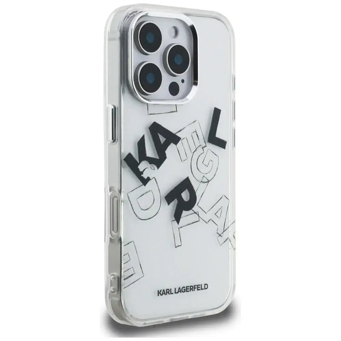 Karl Lagerfeld IML Sketched Graphic Case for iPhone 16 Pro Max - Clear - Cell phone cases and covers<<<HurtelXML