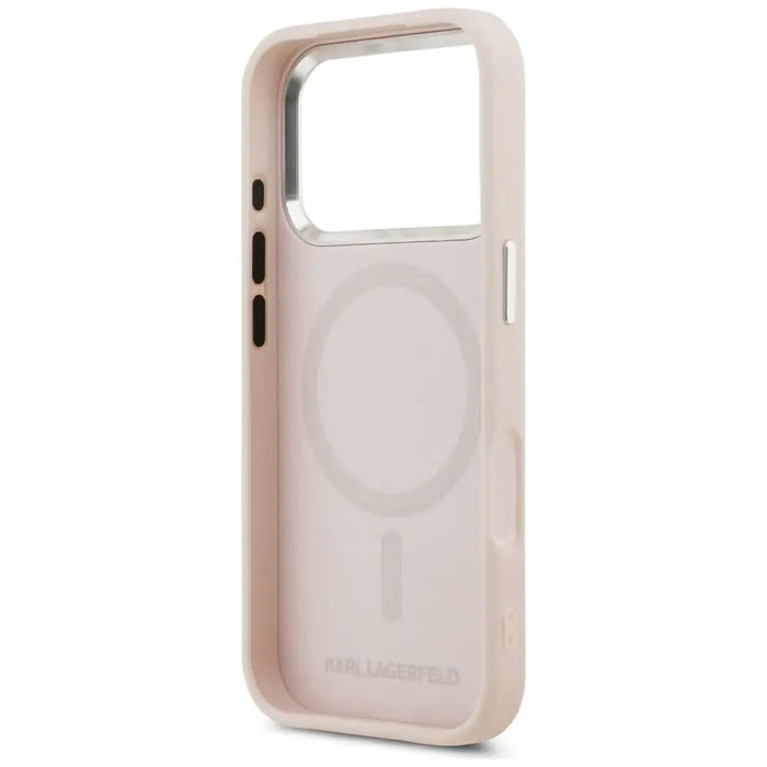 Karl Lagerfeld Initial & Metal Logo MagSafe Case for iPhone 17 Pro - Pink - Cell phone cases and covers<<<HurtelXML
