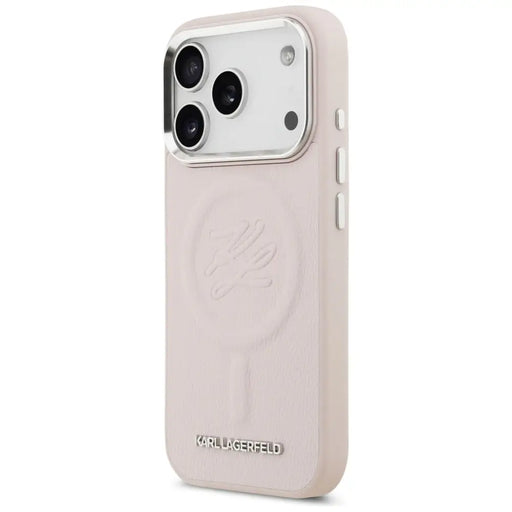 Karl Lagerfeld Initial & Metal Logo MagSafe Case for iPhone 17 Pro - Pink - Cell phone cases and covers<<<HurtelXML