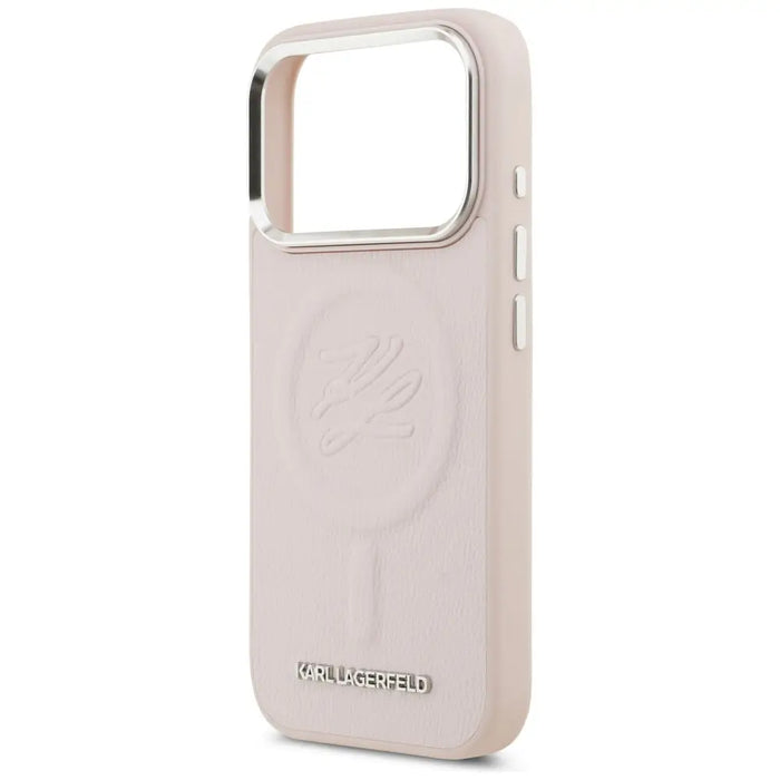Karl Lagerfeld Initial & Metal Logo MagSafe Case for iPhone 17 Pro - Pink - Cell phone cases and covers<<<HurtelXML
