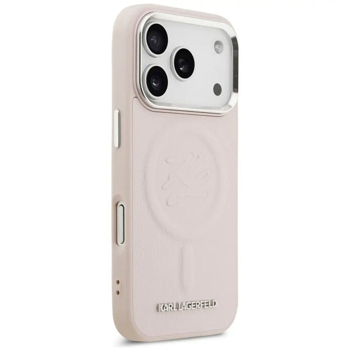 Karl Lagerfeld Initial & Metal Logo MagSafe Case for iPhone 17 Pro - Pink - Cell phone cases and covers<<<HurtelXML