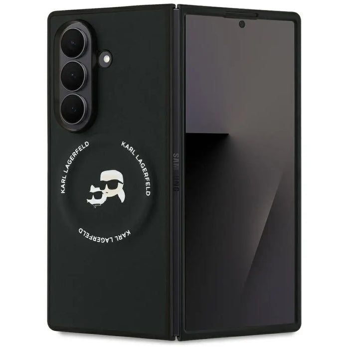 Karl Lagerfeld Karl&Choupette Logo MagSafe Case for Samsung Galaxy Z Fold7 - Black - *Kategoria tymczasowa<<<HurtelXML
