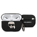 Karl Lagerfeld KLACAPSILGLBK AirPods Pro cover black/black Silicone Ikonik - Cell phone cases and covers<<<HurtelXML
