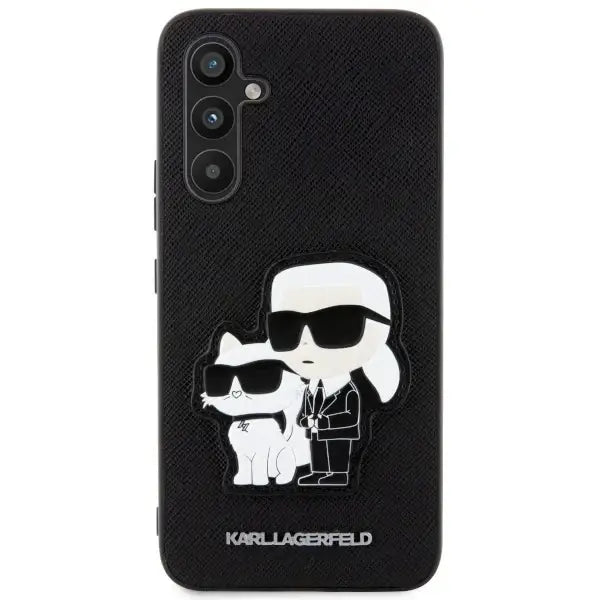 Karl Lagerfeld KLHCA34SANKCPK A34 5G A346 hardcase black/black Saffiano Karl & Choupette - Cell phone cases
