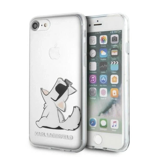 Karl Lagerfeld KLHCI8CFNRC iPhone 7/8 SE 2020 / SE 2022 hardcase transparent Choupette Fun - Cell phone cases