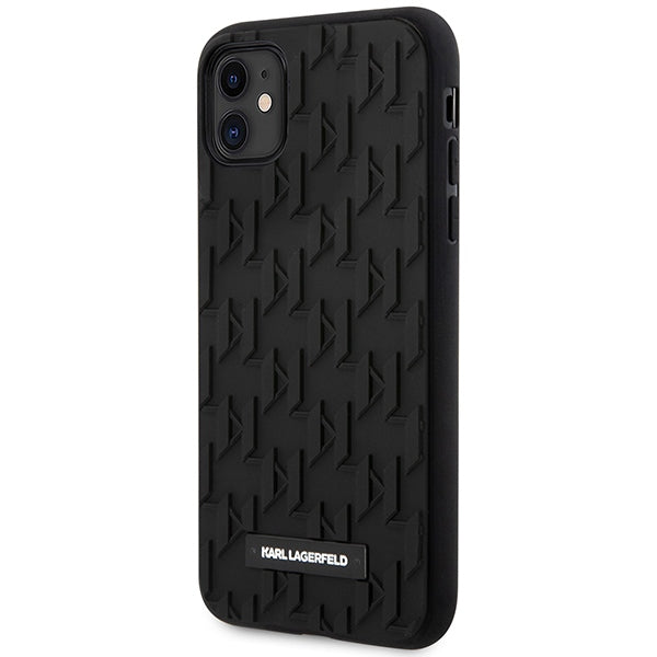 Karl Lagerfeld KLHCN61RUPKLPK iPhone 11 / Xr 6.1’’ hardcase black/black 3D Monogram - Cell phone cases