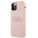 Karl Lagerfeld KLHCP12LSTKLTLP iPhone 12 Pro Max 6,7’’ Silicone Stack Logo różowy/pink - Cell phone cases