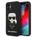Karl Lagerfeld KLHCP12SSLFKBK iPhone 12 mini 5,4’’ hardcase czarny/black Silicone Iconic - Cell phone cases