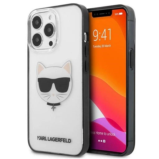 Karl Lagerfeld KLHCP13LHCHCK iPhone 13 Pro / 13 6,1’’ transparent Ikonik Choupette - Cell phone cases
