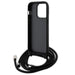 Karl Lagerfeld KLHCP13LSAKCPSK case for iPhone 13 Pro / 13 hardcase - black Crossbody Saffiano Metal Pin Karl&Choupette