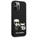 Karl Lagerfeld KLHCP13LSSKCK iPhone 13 Pro / 13 6.1’’ hardcase black/black Silicone Karl & Choupette - Cell phone cases