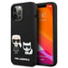 Karl Lagerfeld KLHCP13LSSKCK iPhone 13 Pro / 13 6.1’’ hardcase black/black Silicone Karl & Choupette - Cell phone cases