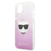 Karl Lagerfeld KLHCP13SCTRP iPhone 13 mini 5.4’’ hardcase pink/pink Choupette Head - Cell phone cases