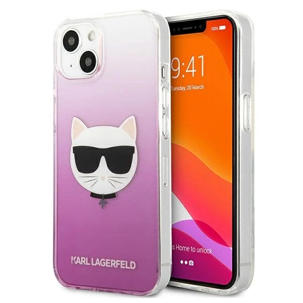 Karl Lagerfeld KLHCP13SCTRP iPhone 13 mini 5.4’’ hardcase pink/pink Choupette Head - Cell phone cases