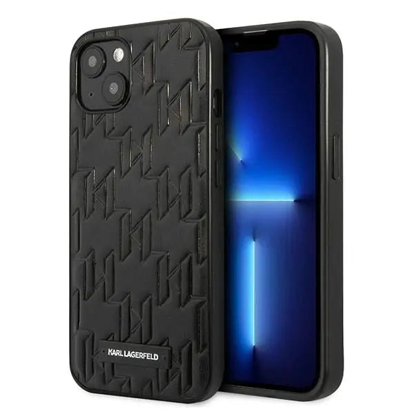 Karl Lagerfeld KLHCP13SMNMP1K iPhone 13 mini 5,4 ’hardcase black / black Monogram Plaque - Cell phone cases