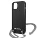 Karl Lagerfeld KLHCP13SPMK iPhone 13 mini 5,4 ’hardcase black / black Leather Textured and Chain - Cell phone cases