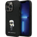 Karl Lagerfeld KLHCP13XSMHKNPK case for iPhone 13 Pro Max - black Silicone Ikonik Metal Pin - Cell phone cases