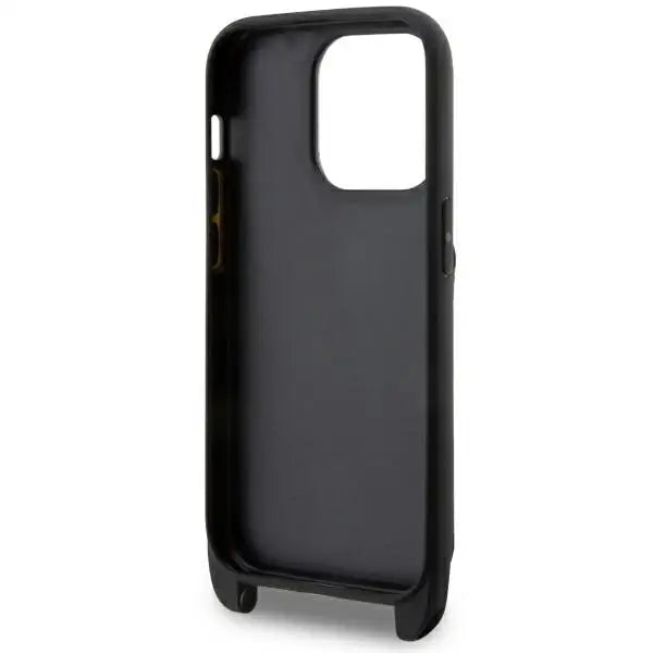 Karl Lagerfeld KLHCP14LCSAKHPKK iPhone 14 Pro 6.1’’ hardcase black/black Crossbody Saffiano Monogram Ikonik - Cell