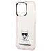 Karl Lagerfeld KLHCP14LCTTRI iPhone 14 Pro 6.1 ’hardcase pink / pink Transparent Choupette Body - Cell phone cases