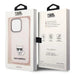 Karl Lagerfeld KLHCP14LCTTRI iPhone 14 Pro 6.1 ’hardcase pink / pink Transparent Choupette Body - Cell phone cases