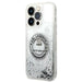 Karl Lagerfeld KLHCP14LLCRSGRS iPhone 14 Pro 6.1 ’silver / silver hardcase Liquid Glitter RSG - Cell phone cases