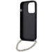 Karl Lagerfeld KLHCP14LSACKLHPG iPhone 14 Pro 6.1’’ silver/silver hardcase Saffiano Monogram Chain - Cell phone cases