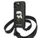 Karl Lagerfeld KLHCP14LSTKMK iPhone 14 Pro 6.1’’ black/black hardcase Monogram Ikonik Patch - Cell phone cases