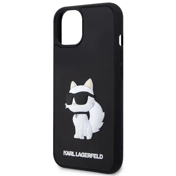 Karl Lagerfeld KLHCP14M3DRKHNK iPhone 14 Plus 6.7’’ black/black hardcase Rubber Choupette 3D - Cell phone cases