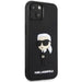 Karl Lagerfeld KLHCP14M3DRKINK iPhone 14 Plus 6.7’’ black/black hardcase Rubber Ikonik 3D - Cell phone cases