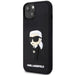 Karl Lagerfeld KLHCP14M3DRKINK iPhone 14 Plus 6.7’’ black/black hardcase Rubber Ikonik 3D - Cell phone cases