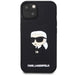 Karl Lagerfeld KLHCP14M3DRKINK iPhone 14 Plus 6.7’’ black/black hardcase Rubber Ikonik 3D - Cell phone cases