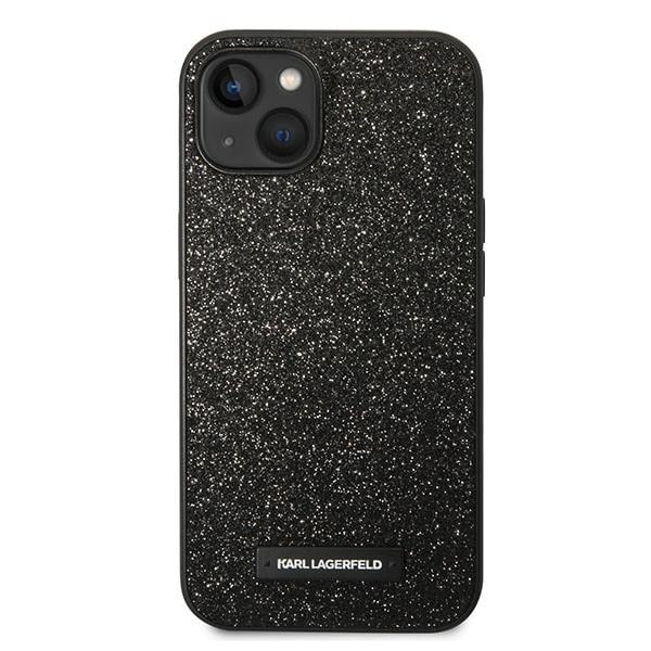 Karl Lagerfeld KLHCP14MG2ELK iPhone 14 Plus 6.7 ’hardcase black / black Glitter Plaque Logo - Cell phone cases