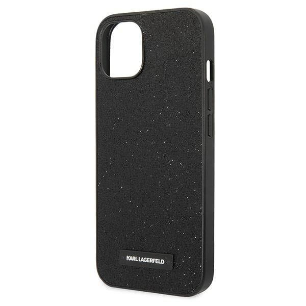 Karl Lagerfeld KLHCP14MG2ELK iPhone 14 Plus 6.7 ’hardcase black / black Glitter Plaque Logo - Cell phone cases