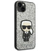 Karl Lagerfeld KLHCP14MGFKPG iPhone 14 Plus 6.7 ’hardcase silver / silver Glitter Flakes Ikonik - Cell phone cases