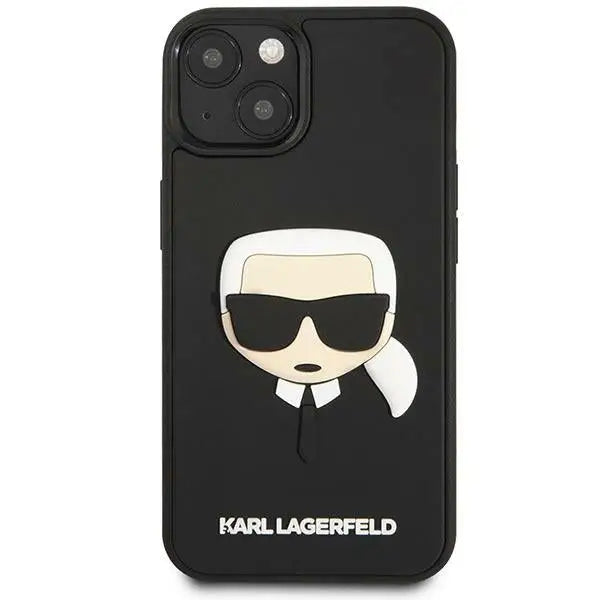 Karl Lagerfeld KLHCP14MKH3DBK iPhone 14 Plus 6.7 ’black / black hardcase 3D Rubber Karl’s Head - Cell phone cases