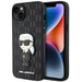 Karl Lagerfeld KLHCP14MSAKHPKK iPhone 14 Plus 6.7’’ black/black Saffiano Monogram Ikonik - Cell phone cases