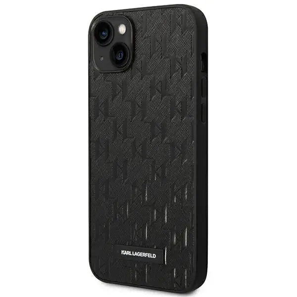 Karl Lagerfeld KLHCP14MSAKLHPK iPhone 14 Plus 6.7 ’hardcase black / black Saffiano Mono Metal Logo - Cell phone cases