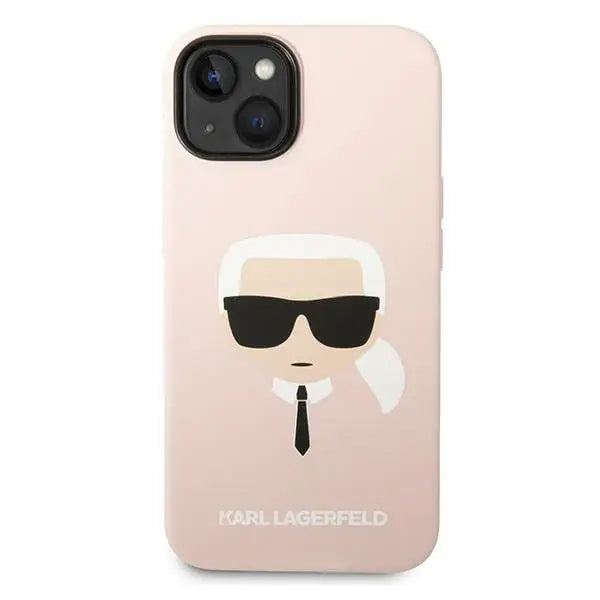Karl Lagerfeld KLHCP14MSLKHLP iPhone 14 Plus 6.7 ’hardcase pink / pink Silicone Karl’s Head - Cell phone cases