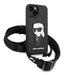 Karl Lagerfeld KLHCP14MSTKMK iPhone 14 Plus 6.7’’ black/black hardcase Monogram Ikonik Patch - Cell phone cases