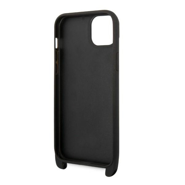 Karl Lagerfeld KLHCP14MSTMK iPhone 14 Plus 6.7’’ hardcase black/black Monogram Plaque Logo Strap - Cell phone cases